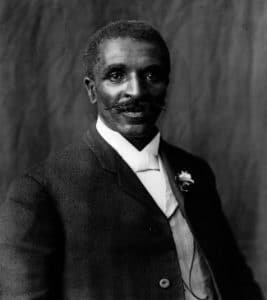 Dr. George Washington Carver at the Tuskegee Institute; posing for headshot