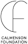 Black and white logo with large, stylized overlapping "C" and "F" letters above the text "Calmenson Foundation" in bold, uppercase font.